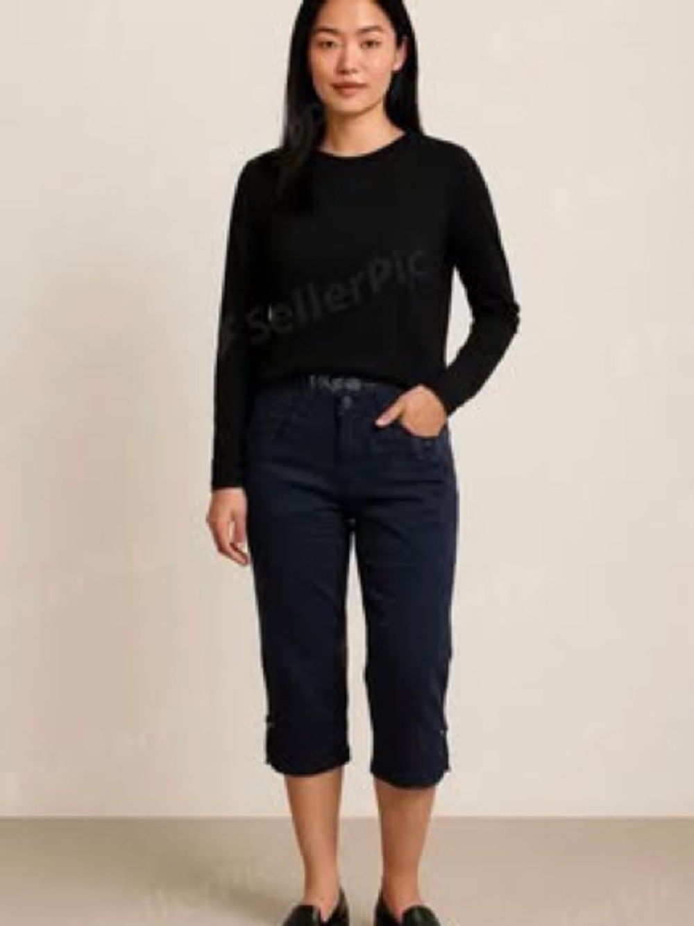Boutique Black Capris NWOT